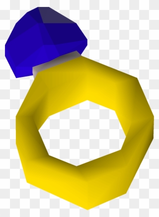 The Sapphire Ring Is Made By Using A Gold Bar On A - Emerald Ring Runescape Clipart
