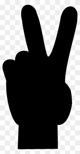 Transparent V Sign Peace Symbol 4 Svg Scalable Vector - Peace Hand Transparent Background Clipart