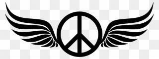 All Photo Png Clipart - Peace Sign With Wings Transparent Png