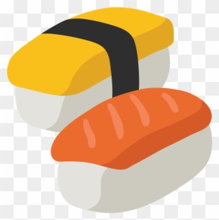 Sushi Png Cartoon - Emoji Sushi Transparent Background Clipart