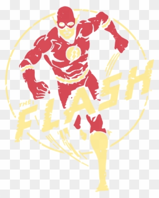 The Flash Flash Comics Men's Ringer T-shirt - The Flash Clipart