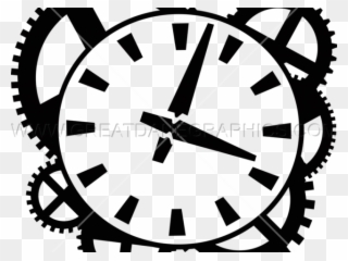 Gears Clipart Clock Mechanism - Watch - Png Download