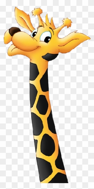 Giraffes Cartoon Picture Images Curious George Clip - Giraffe Long Neck Clipart - Png Download