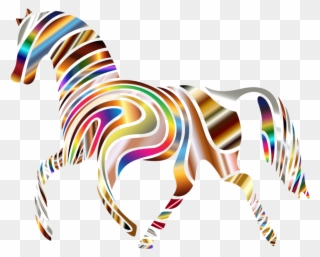 Horse Computer Icons Art Symbol - Rainbow Horse Clipart