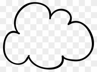 Cloud Sketched Shape Svg Png Icon Free Download 56345 - Hand Drawn Cloud Png Clipart