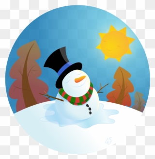 I Still Have The Emotional Age Of About Nine, So It - Snowman And The Sun Clipart