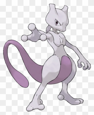 Official Artwork As Of Pokémon X And Y - Mewtwo Pokemon Clipart