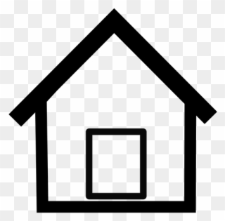 Roof Clipart Simple House Outline - Home Vector - Png Download