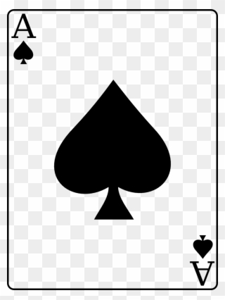 Rip - Ace Of Spades Card Png Clipart