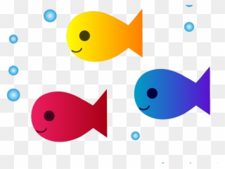 Cute Fish Clipart - Cartoon School Of Fish - Png Download