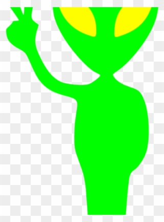 Peace Sign Clipart - Easy Picture Of Alien - Png Download