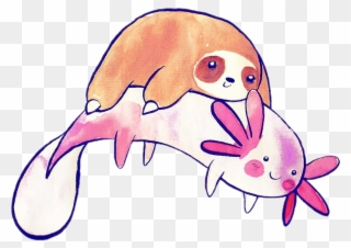 Report Abuse - Axolotl And Sloth Clipart