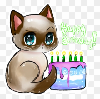 Happy Birthday To Grumpy Cat April - Happy Birthday Transparent Clipart
