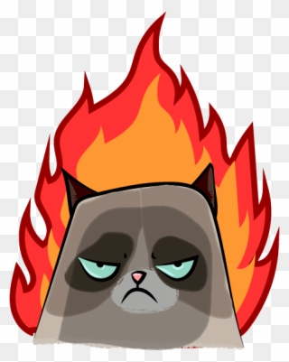 Cute Grumpy Cat - Grumpy Cat Clipart