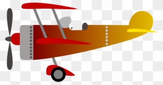 Clipart Biplane 2 Microsoft Clip Art Party Microsoft - Vintage Airplane Png Transparent Png