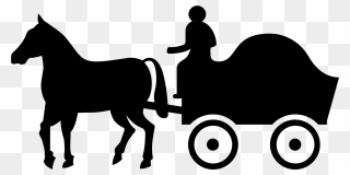 Horse Carriage Silhouette At - British Road Signs Clipart