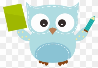 Pencil Clipart Owl - Owl Writing Clip Art - Png Download