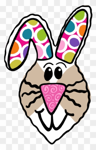 Easter Bunny Face Clipart