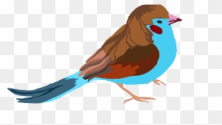 Bird Demi - Clipart