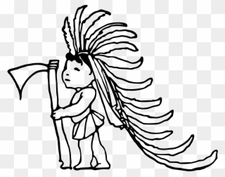 Big Image - Native Americans Drawing Clipart