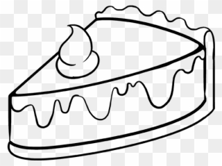 How To Draw Pie - Simple Piece Of Cake Drawing Clipart