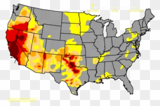 Famine Clipart California Drought - Mexican Cession Missouri Compromise - Png Download