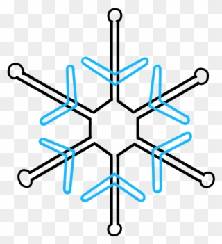 How To Draw Snowflake - Snowflake Drawing Clipart