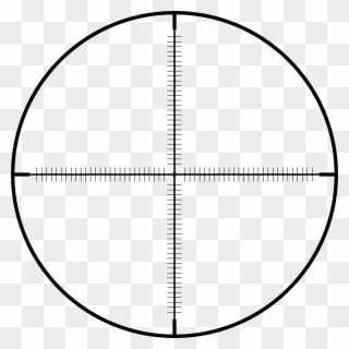Clipart Fine Crosshairs Rifle Clip Art Crossed Guns - Leupold Moa Reticle - Png Download