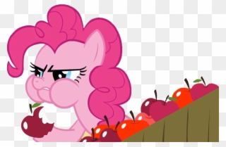 Pinkie Pie Eating Apple By Bc - Pinkie Pie Eating Apple Clipart