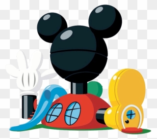 Tennis Clipart Mickey Mouse - Draw Mickey Mouse Clubhouse - Png Download