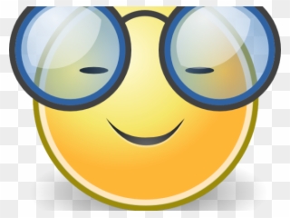 Smiley Clipart Glass - Smiley Face With Glasses - Png Download