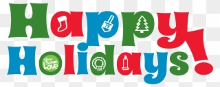 Happy Holidays - Happy Holidays Colorful Clipart