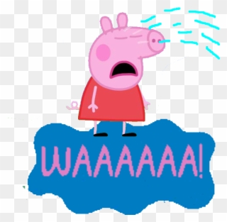 Peppa Pig - Sad Peppa Pig Transparent Clipart
