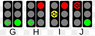 Open - Arrow Traffic Lights Clipart