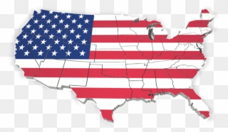 Statement Flag Clipart Clipart Initiative - Usa Map Outline Png Transparent Png