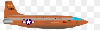 Clipart Airplane Orange - Bell X 1 Clipart - Png Download