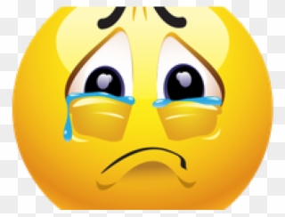 Sad Emoji Clipart Angel - Sad Emoji - Png Download