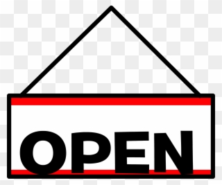 Open Closed Sign - Transparent Open Sign Clipart