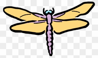 Vector Illustration Of Cartoon Dragonfly Insect - Illustration Clipart
