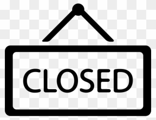 Clipart Closed Sign - Closed Icon - Png Download