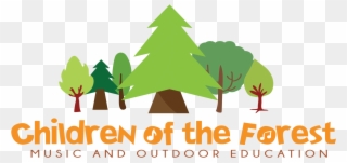 Clipart Forest Outdoor Education - Art Children In Forest - Png Download