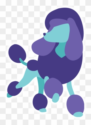 Poodle Clipart Purple - Barking Style Mobile Grooming - Png Download
