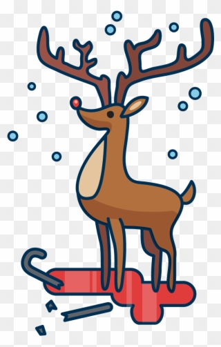 Foot Clipart Reindeer - Christmas Day - Png Download