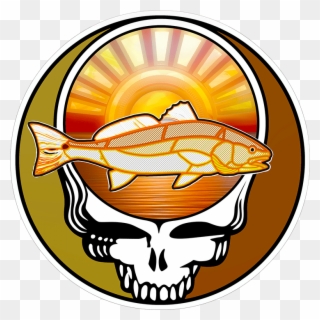 Steal Your Face Redfish 3″ - Grateful Dead 1967 Winterland October Clipart