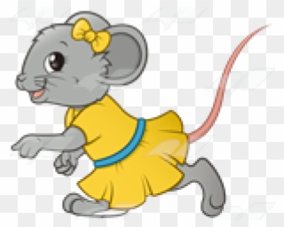 Girl Clipart Mouse - Lady Mouse Clipart - Png Download