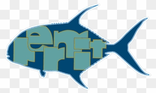 Typeface Permit Sticker - Marlin Clipart