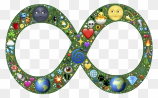 A Child Thinking On Infinity - Infinito Emoji Png Clipart
