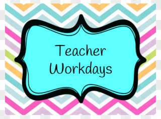 January 3rd & 4th Are Professional Teacher Workdays - No School Teacher Work Day Clipart