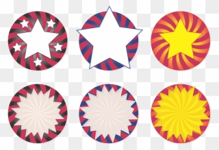Seal,set,star,usa,united States,sale,icon Red, - Circle Clipart