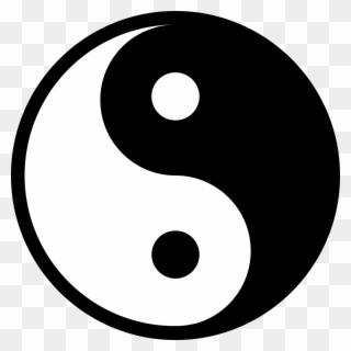 Yang, Yin, Yin Yang, Chinese, Symbol, Good Bad - Yin Yang Clipart